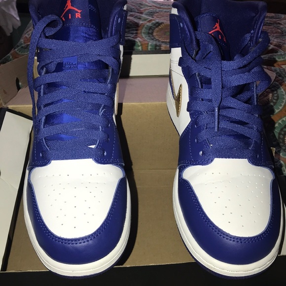 Jordan Shoes Jordan Navy Blue White Metallic Gold 7gs Poshmark